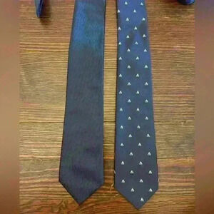 Pair Of blue and nautical Banana Republic Ties